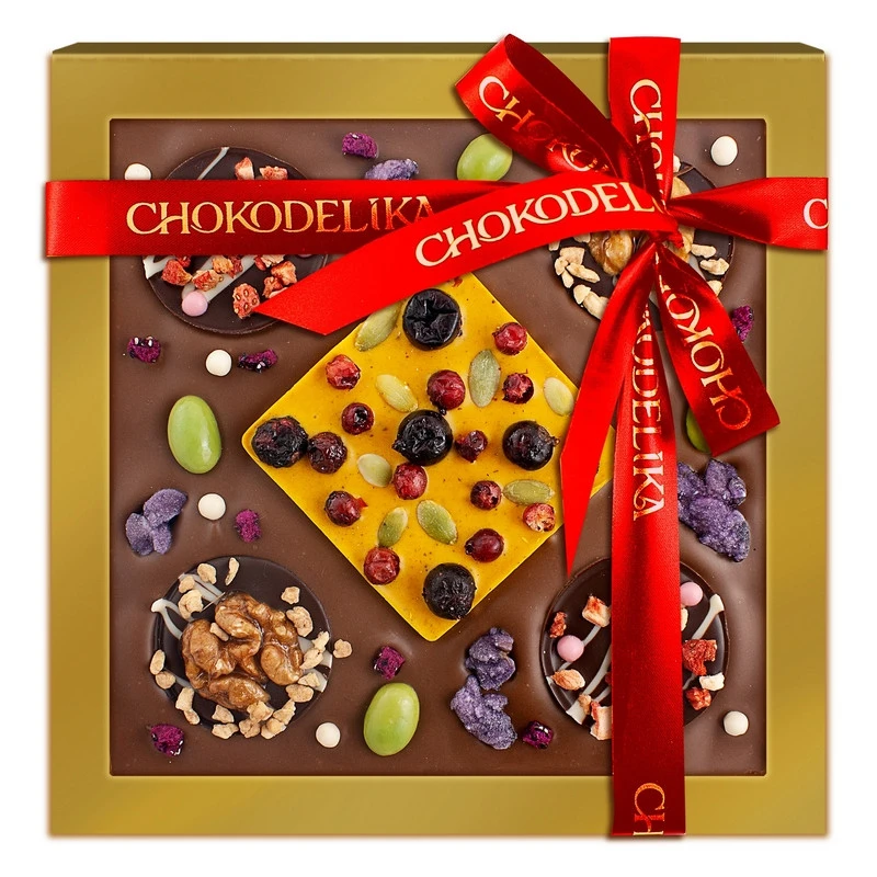 Шоколад с украшением Кватро Вес 220 г Шоколад с украшением Кватро Вес 220 г