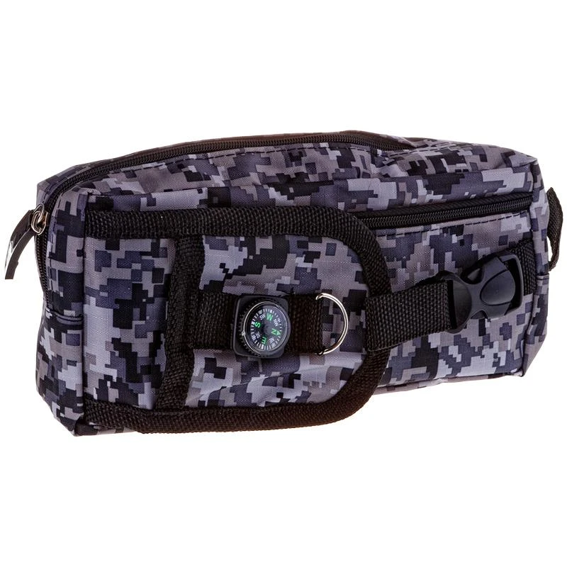 Пенал мягкий 200*95*40 ArtSpace "Камуфляж", серый, полиэстер