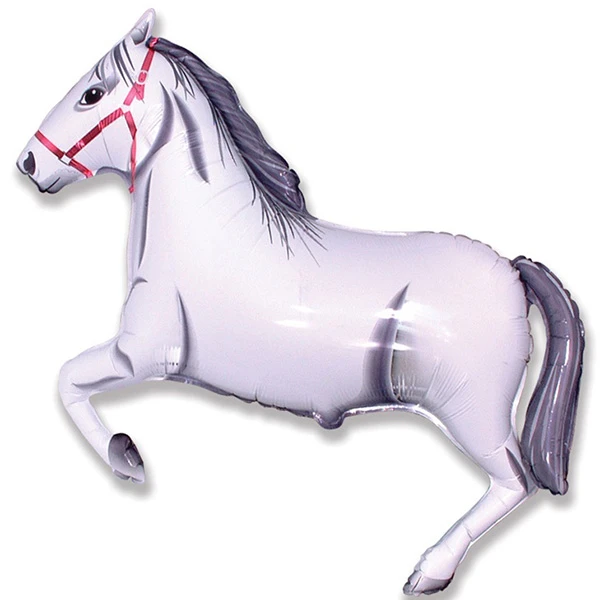 Фигура Лошадь белая 75 см X 107 см фольгированный шар