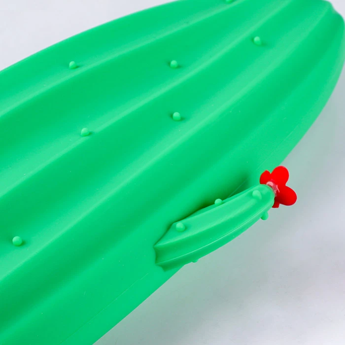 Пенал "Кактус" силиконовый ассорти цвет (зелёный, розовый, оранжевый)