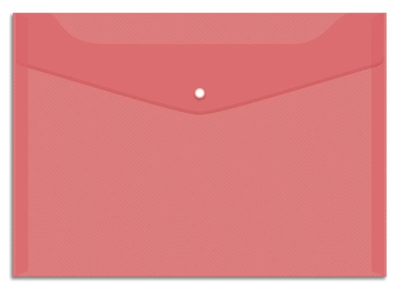 Пaпка-конверт на кнопке А4, 150мкм, красная: Fmk12-4 / 220896