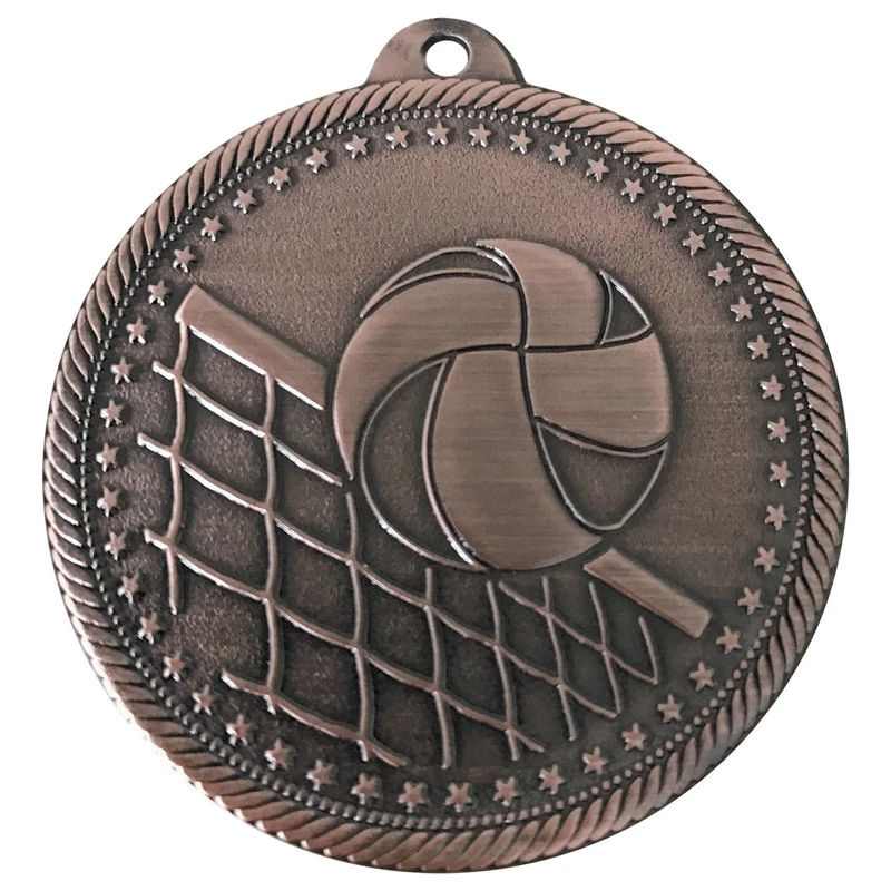 Медаль волейбол 50 мм бронза DC#MK301c-AB
