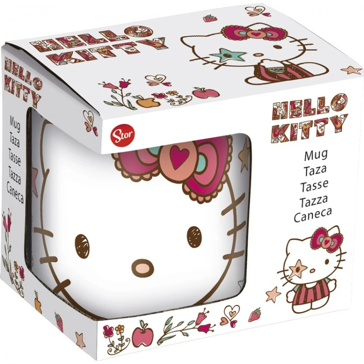 Кружка керамическая в подарочной упаковке (№4, 220 мл). Hello Kitty