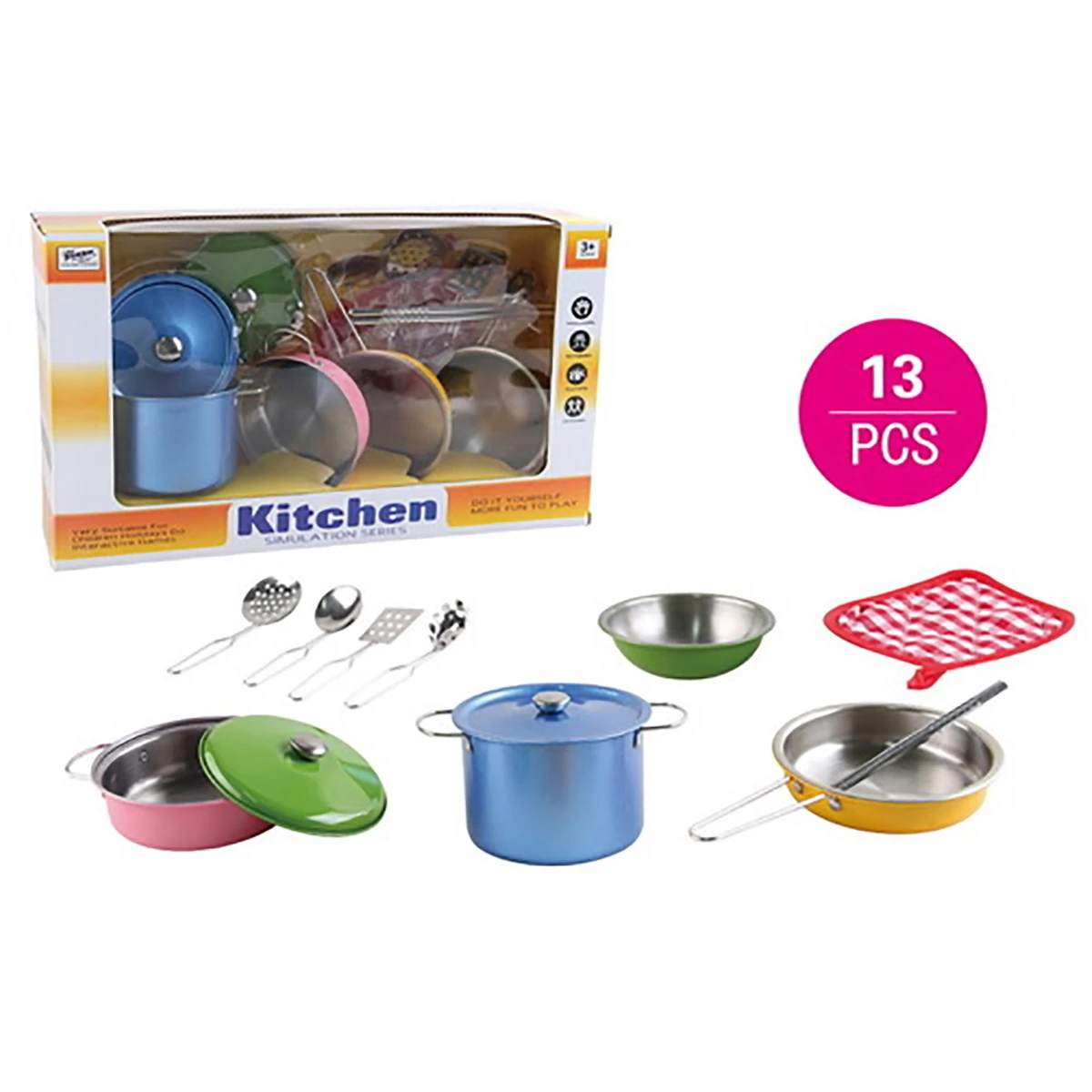 Набор посуды "Кухня" 13 предметов, 37х11х21,5, коробка