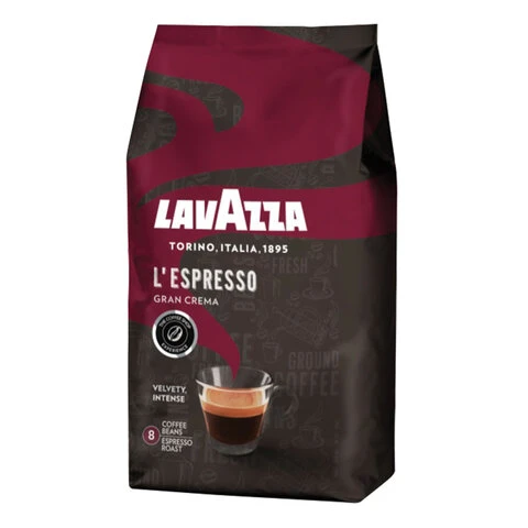 Кофе в зернах LAVAZZA "Barista Gran Crema", 1000 г, вакуумная