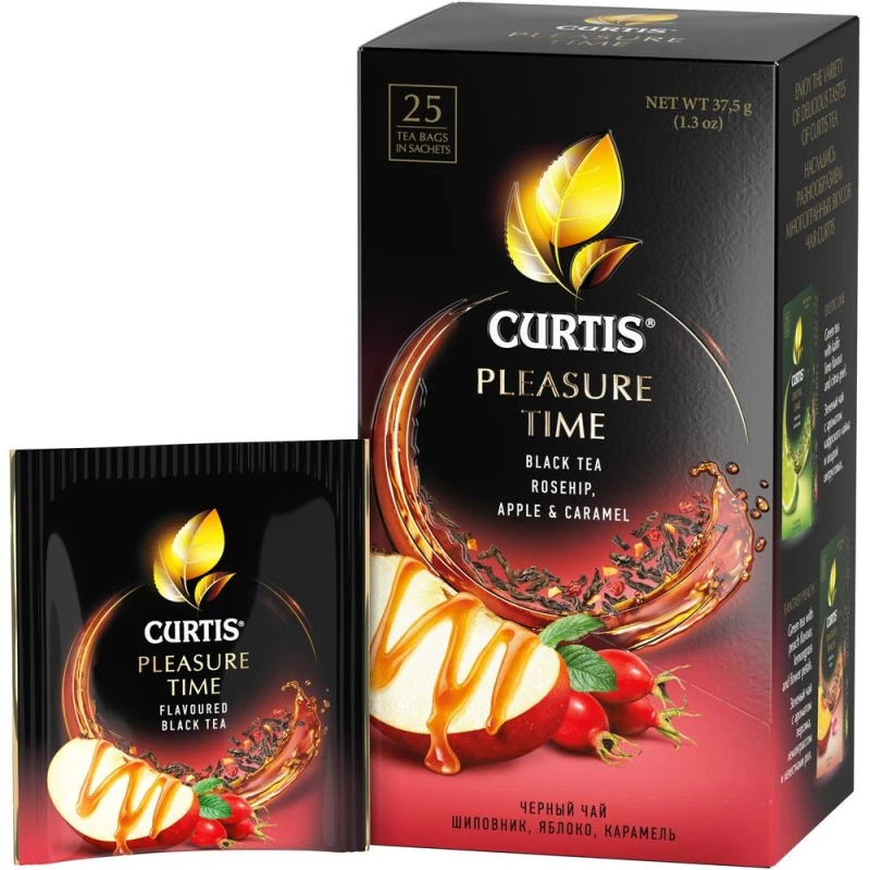 Чай Curtis Pleasure Time черный, 25 сашет