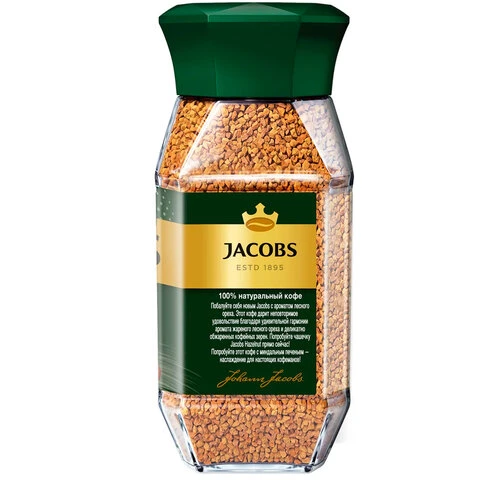 Кофе растворимый JACOBS "Hazelnut" с ароматом лесного ореха,
