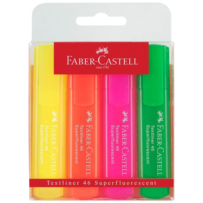 Набор текстовыделителей Faber-Castell "46 Superfluorescent" 4