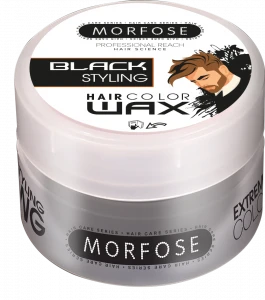 MORFOSE Color Hair Wax Воск для волос Цветной (Черный), 100 мл/48 шт