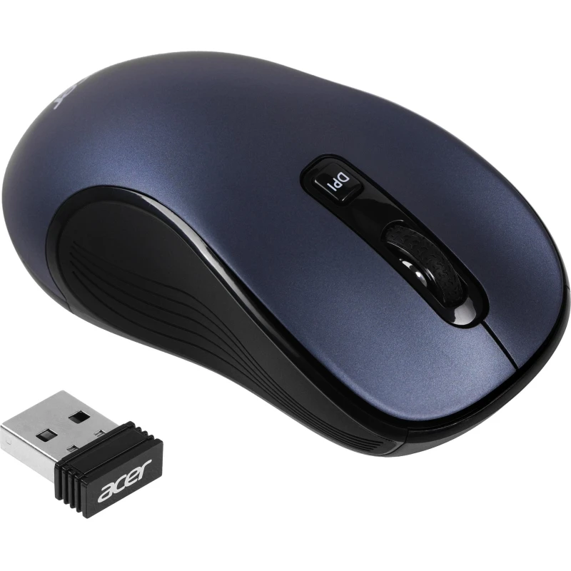 Мышь компьютерная Acer OMR306 черный/серый оптичес. 1600dpi/6but WLS USB