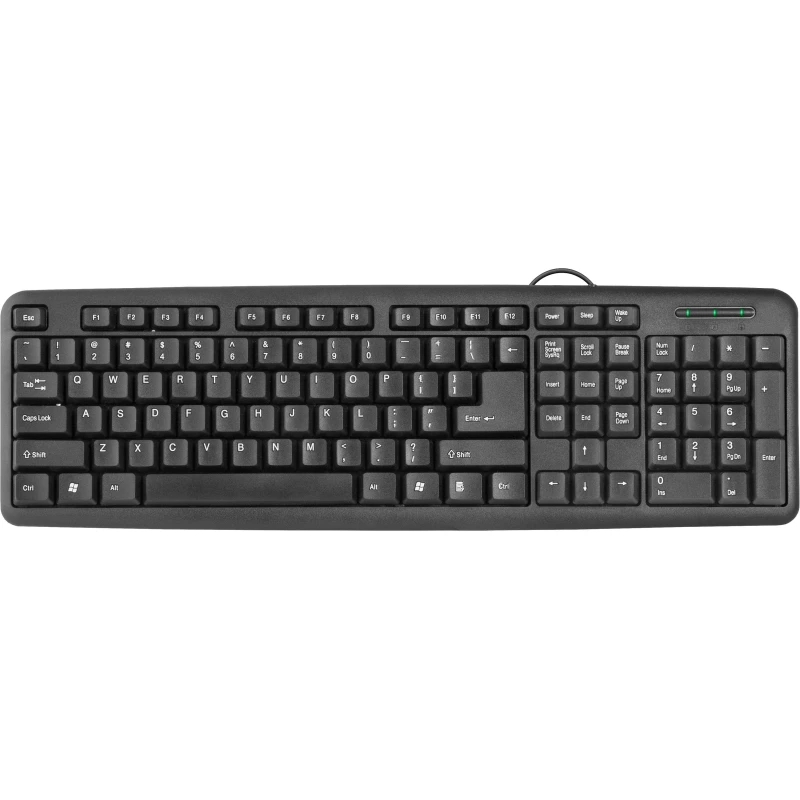 Клавиатура Defender #1 HB-420 RU, черный, полноразмерная