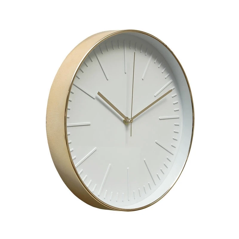 Часы настенные пластик Clock brass 30,6x30,6 см 79848