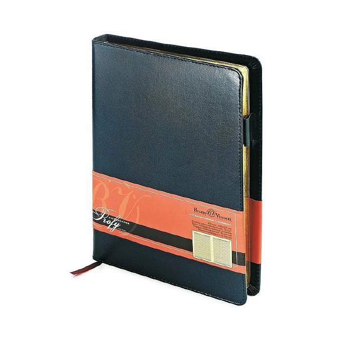 Ежедневник полудатированный Bruno Visconti Profi натуральная кожа A5 208 листов