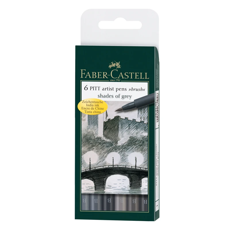 Набор капиллярных ручек Faber-Castell "Pitt Artist Pen Brush" оттенки