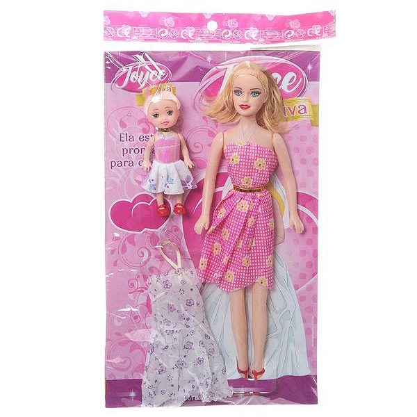 Куклы 2 шт. с платьем, CRD 30x18 см, арт. B-03.