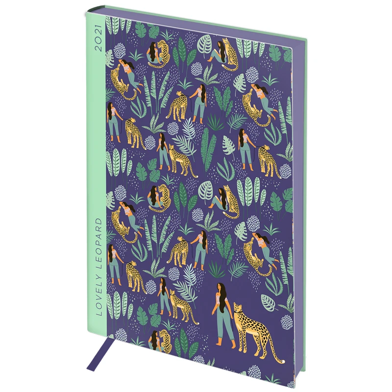 Ежедневник датированный 2021г, A5, 176л, кожзам, Greenwich Line