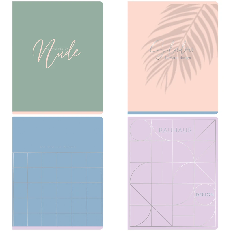 Тетрадь 80л., А5, клетка Greenwich Line "Nude", матовая ламинация,