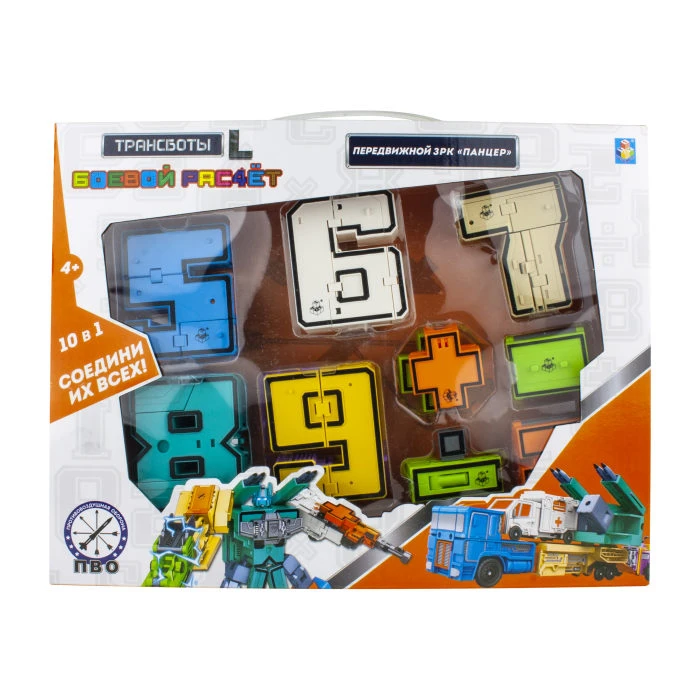 1TOY Трансботы L "ПВО: Передвижной ЗРК Панцер", набор, 5 цифр и 5