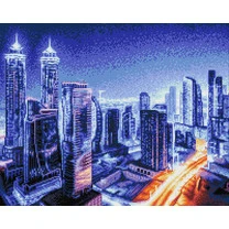 Кристальная (алмазная) мозаика "ФРЕЯ" ALVA-25 "Ритм ночного