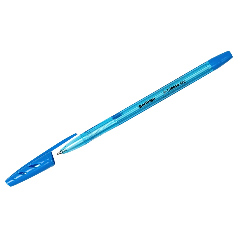 Ручка шариковая Berlingo "Tribase Sky", светло-синяя, 0,7мм. CBp_70952