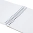 Скетчбук, белая бумага 160 г/м2, 140х201 мм, 40 л., гребень, подложка, BRAUBERG