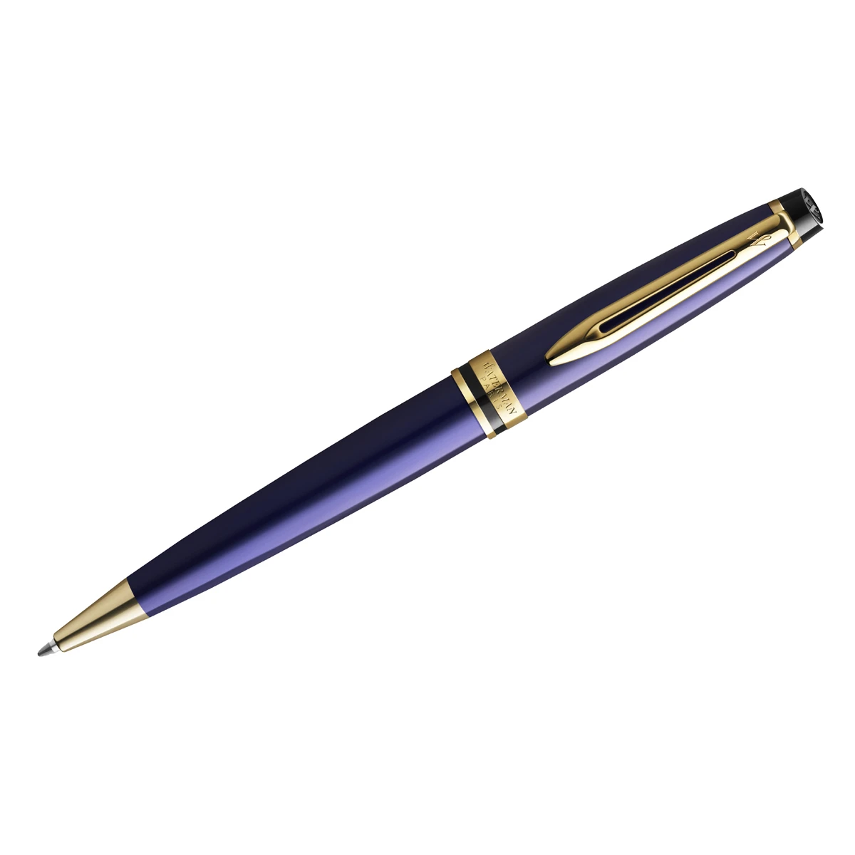 Ручка шариковая Waterman "Expert Blue Lacquer GT", черная, 1,0мм,