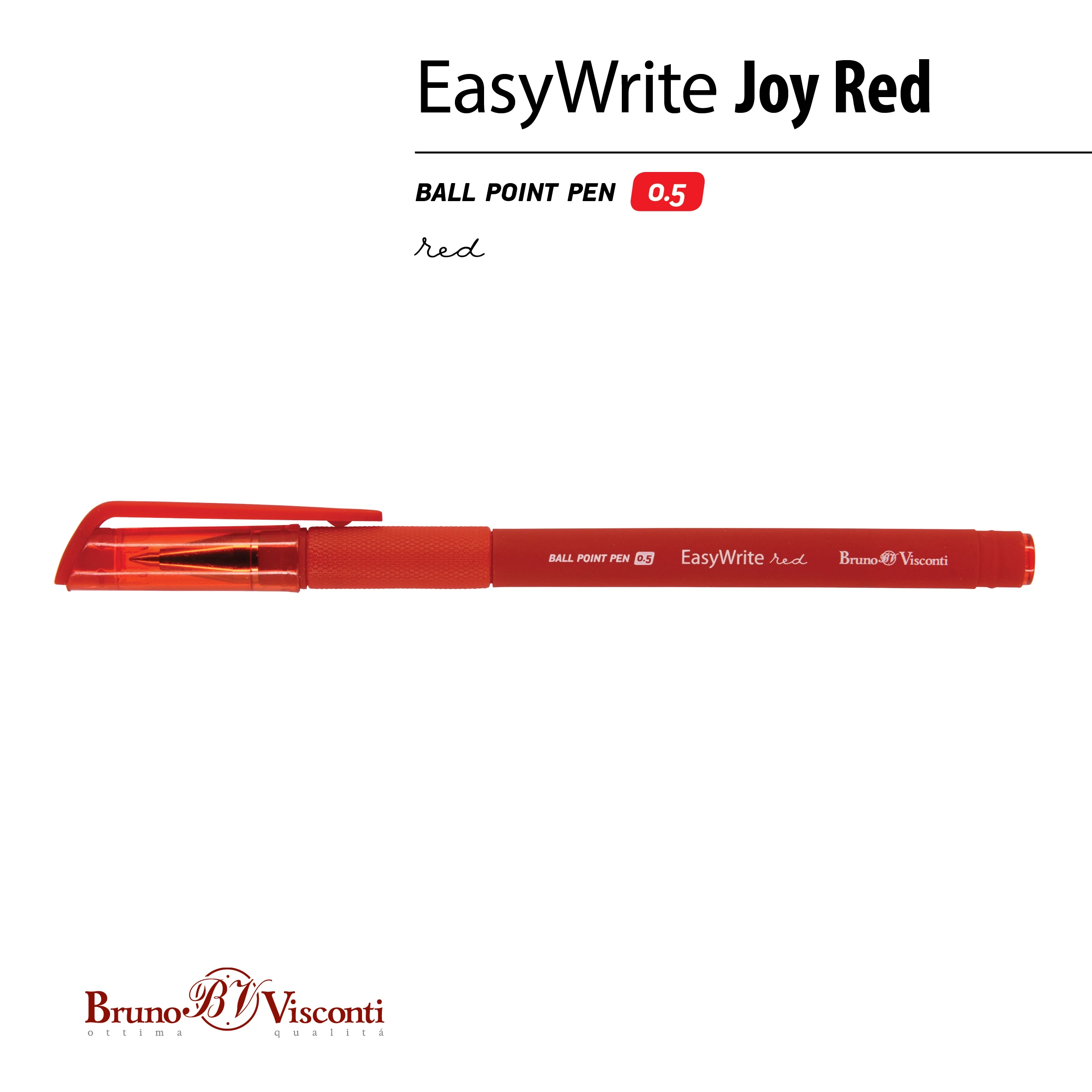 РУЧКА "EasyWrite.Red" ШАРИКОВАЯ 0.5 ММ, КРАСНАЯ