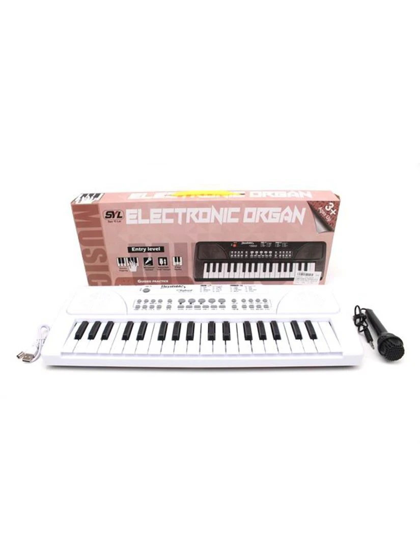 Музыкальный инструмент: Синтезатор, 37 клавиш, микрофон, USB кабель