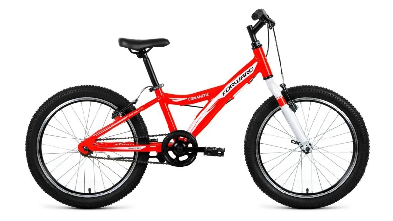 Велосипед 20" FORWARD COMANCHE 1.0 1 ск., (ALU рама), красный/белый