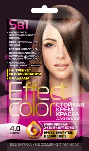 Арт.4913 ФИТО К Крем-краска для волос Effect Color тон Каштан 50мл (саше)