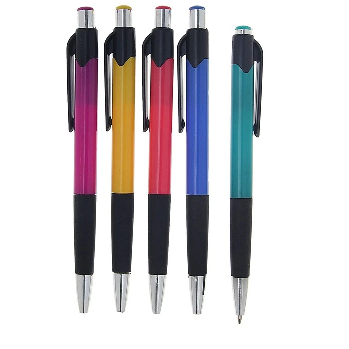 Ручка шариковая Calligrata, автоматическая, 0.5 мм, с резиновым держателем,