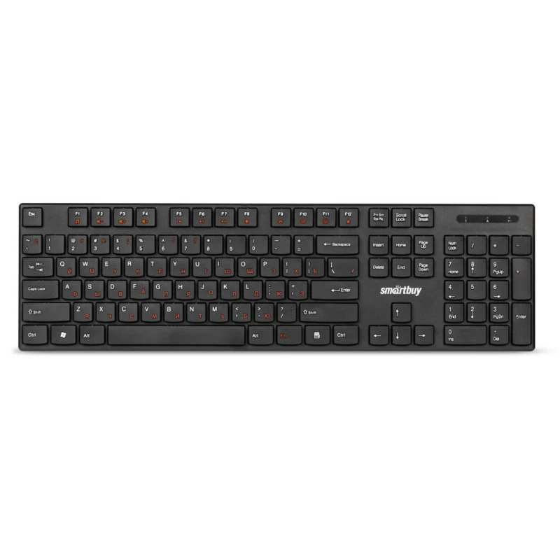 Клавиатура Smartbuy ONE 238 WLS мультимедийная черная (SBK-238AG-K)