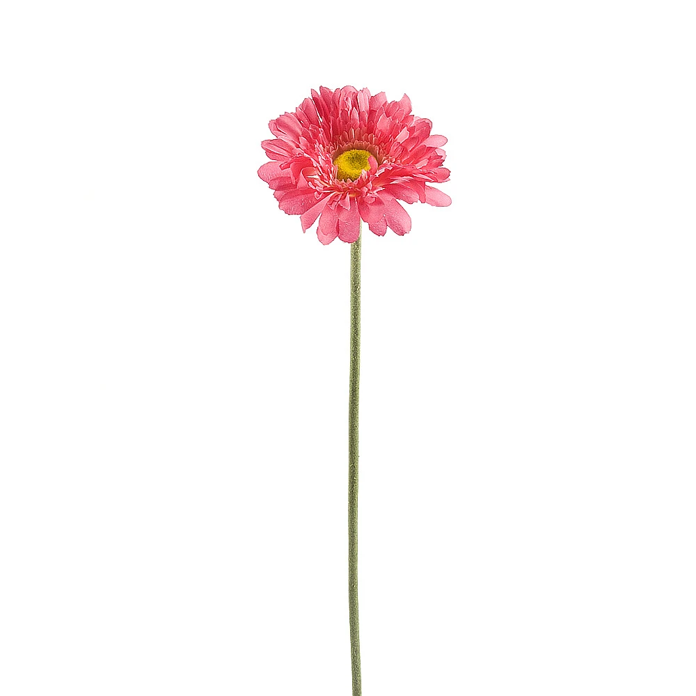 Цветок искусственный (на ножке) "Гербера розовая" h=57см.