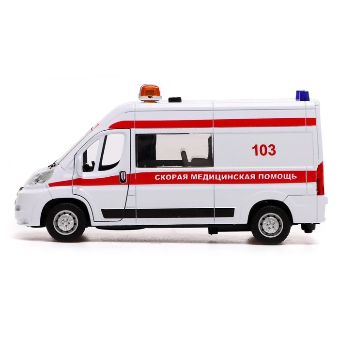 Машина металлическая «Citroen Jumper. Скорая», 14 см, световые и звуковые Машина металлическая «Citroen Jumper. Скорая», 14 см, световые и звуковые