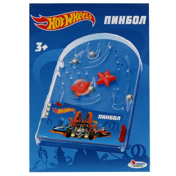 Настольная игра ХОТ ВИЛС пинбол hot wheels, кор.19,5*14,5*3см. ИГРАЕМ ВМЕСТЕ