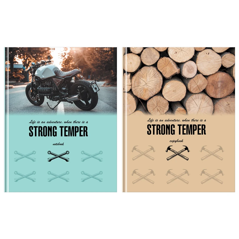 Бизнес-блокнот А5, 80 листов, BG "Strong temper", глянцевая ламинация