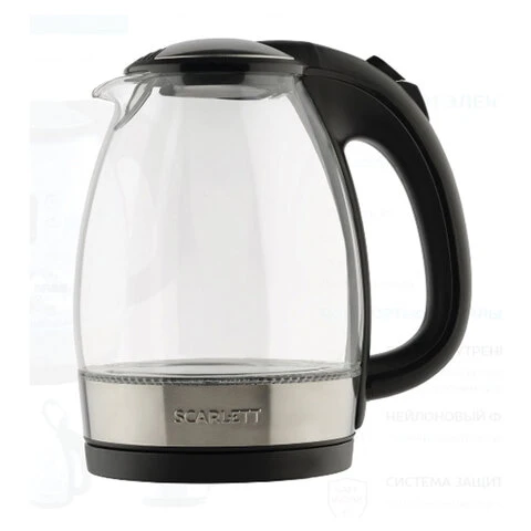 Чайник SCARLETT SC-EK27G91, 1,7 л, 2200 Вт, закрытый нагревательный элемент,