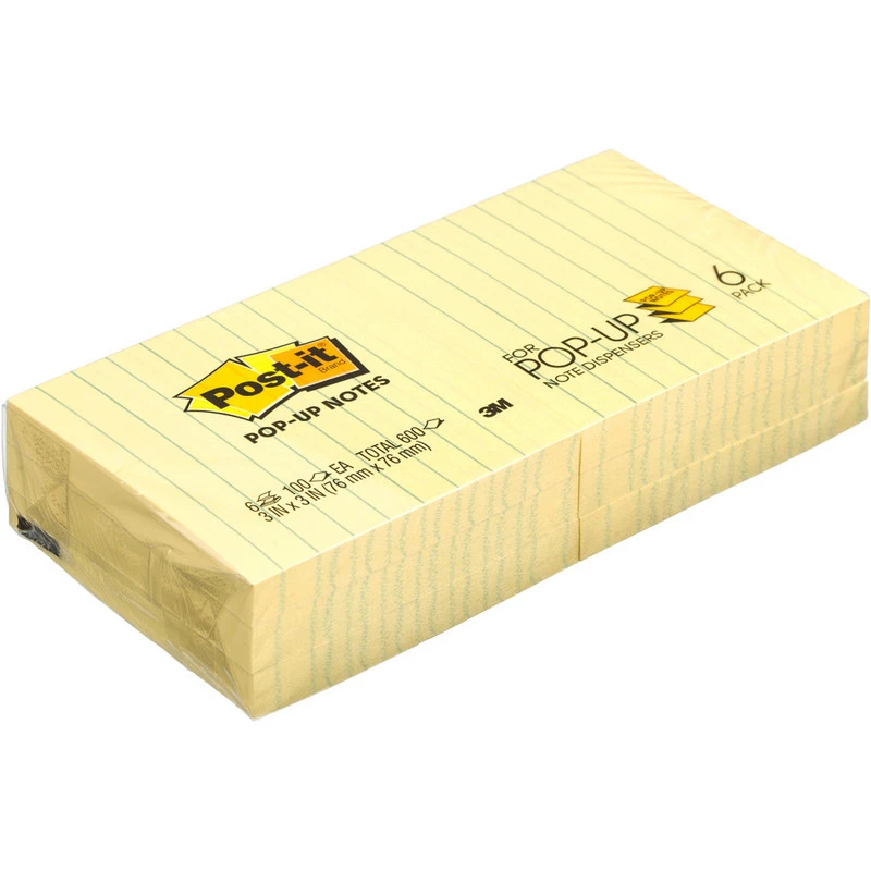 Блок-кубик Post-it Z-блок R335 76х76 6бл/уп. линованые штр.  021200434839