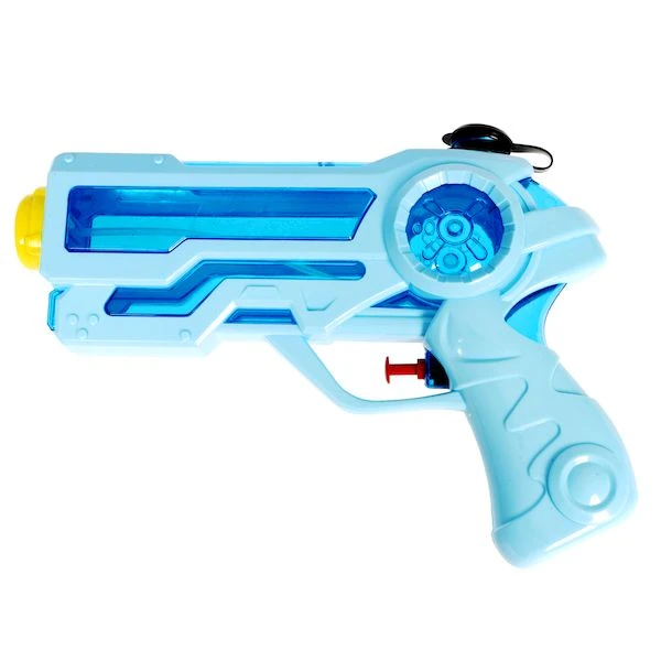 Водный пистолет Bondibon "Наше Лето", РАС 22х16х4,5 см, голубой с