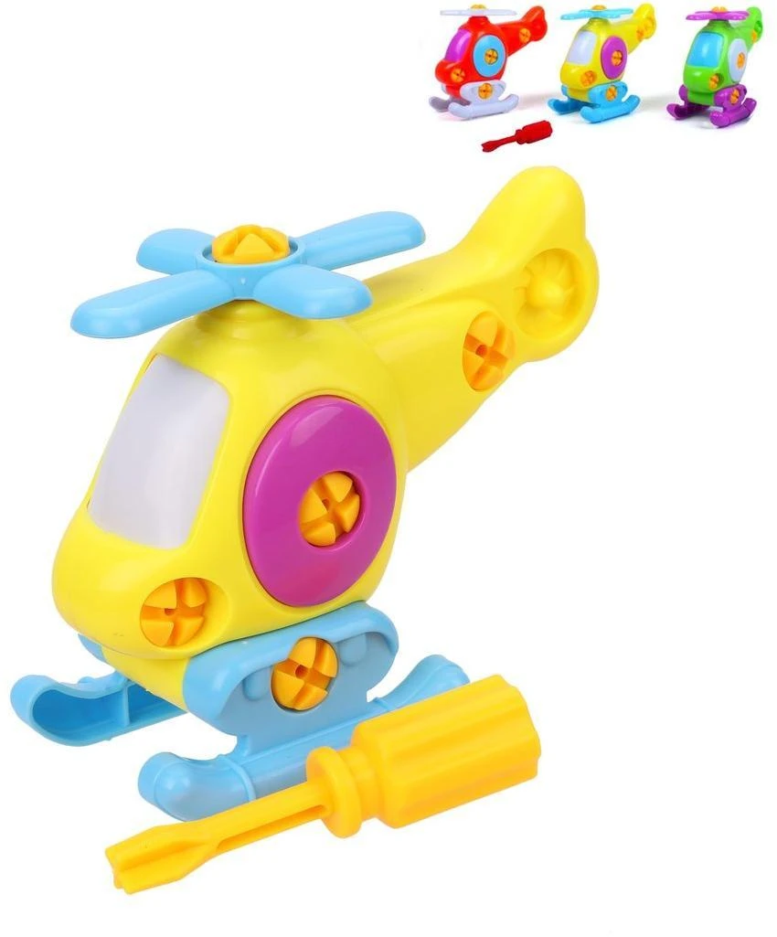 Конструктор-скрутка Вертолёт 12 см, отвертка в комплекте, пакет, в ассортименте Конструктор-скрутка Вертолёт 12 см, отвертка в комплекте, пакет, в ассортименте