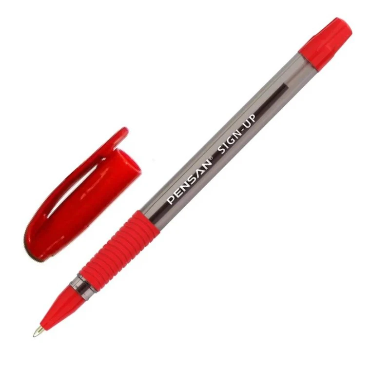 Ручка шариковая неавтоматическая PENSAN SIGN-UP 1,0 мм, RED 2410/12