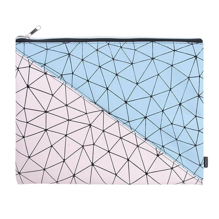 Папка 1 отделение А4 PASTEL 330х260 мм. soft-touch молния ПВХ