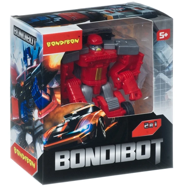 Трансформер 2в1 BONDIBOT робот-пожарная машина, Bondibon BOX 17,4x15,7x8,5 см,