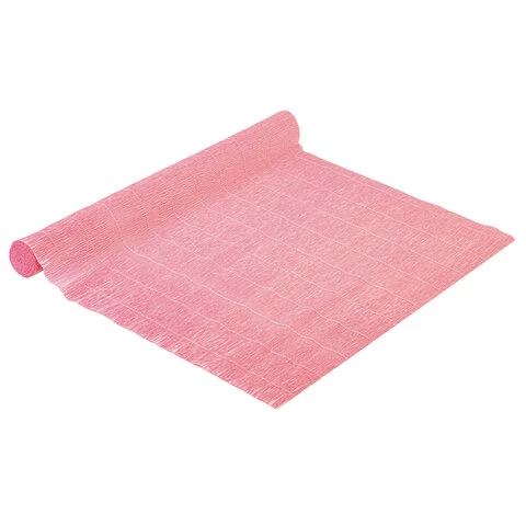 Бумага гофрированная (ИТАЛИЯ) 140 г/м2, светло-розовая (949), 50х250 см,
