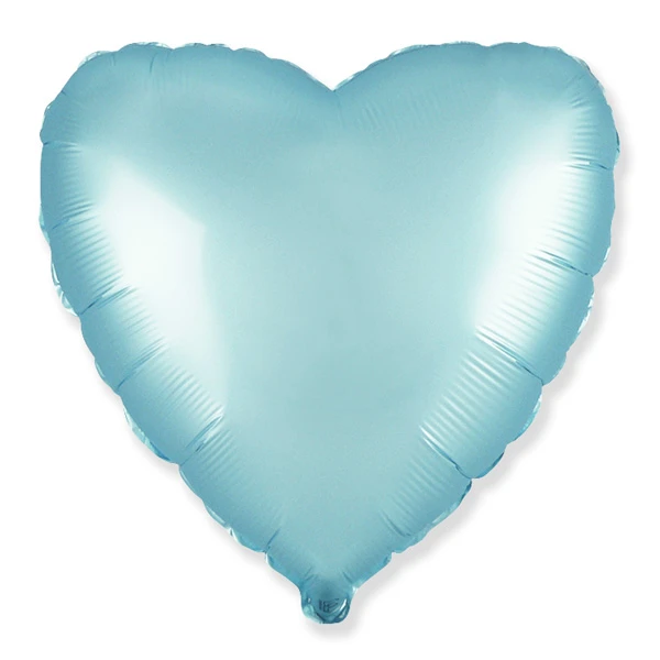 Сердце Пастель сатин BLUE 18"/45см.