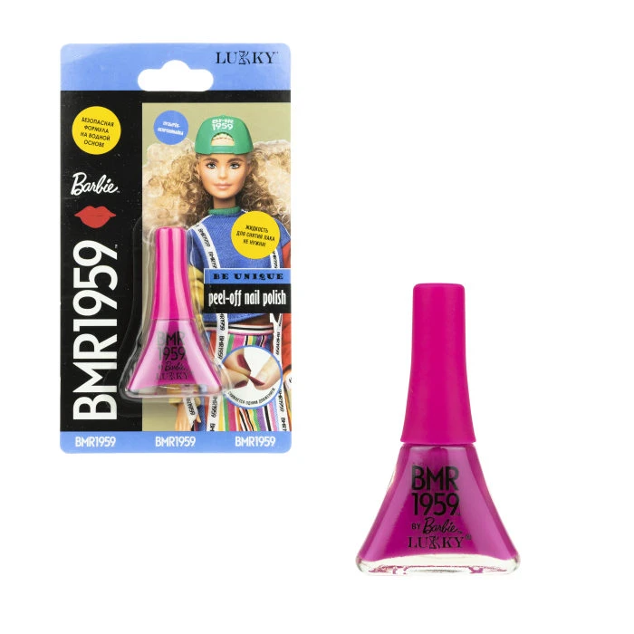 Barbie BMR1959 Lukky Лак для ногтей цвет Фуксия, блистер, объем 5,5 мл.