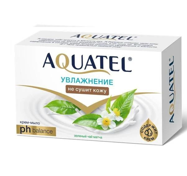 ВЕСНА AQUATEL Крем-Мыло 90гр Зелёный Чай, арт.6232