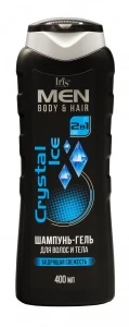 Iris MEN Шампунь-гель для волос и тела CRISTAL ICE 400мл/12шт