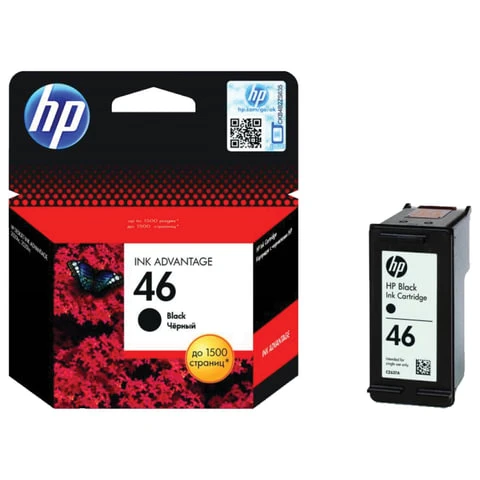 Картридж струйный HP (CZ637AE) DeskJet Ink Advantage 2020hc/2520hc, №46, черный,