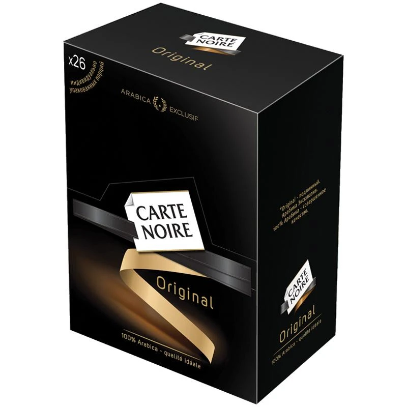 Кофе растворимый Carte Noire, сублимированный, 26 пакетиков* 18г 4251242